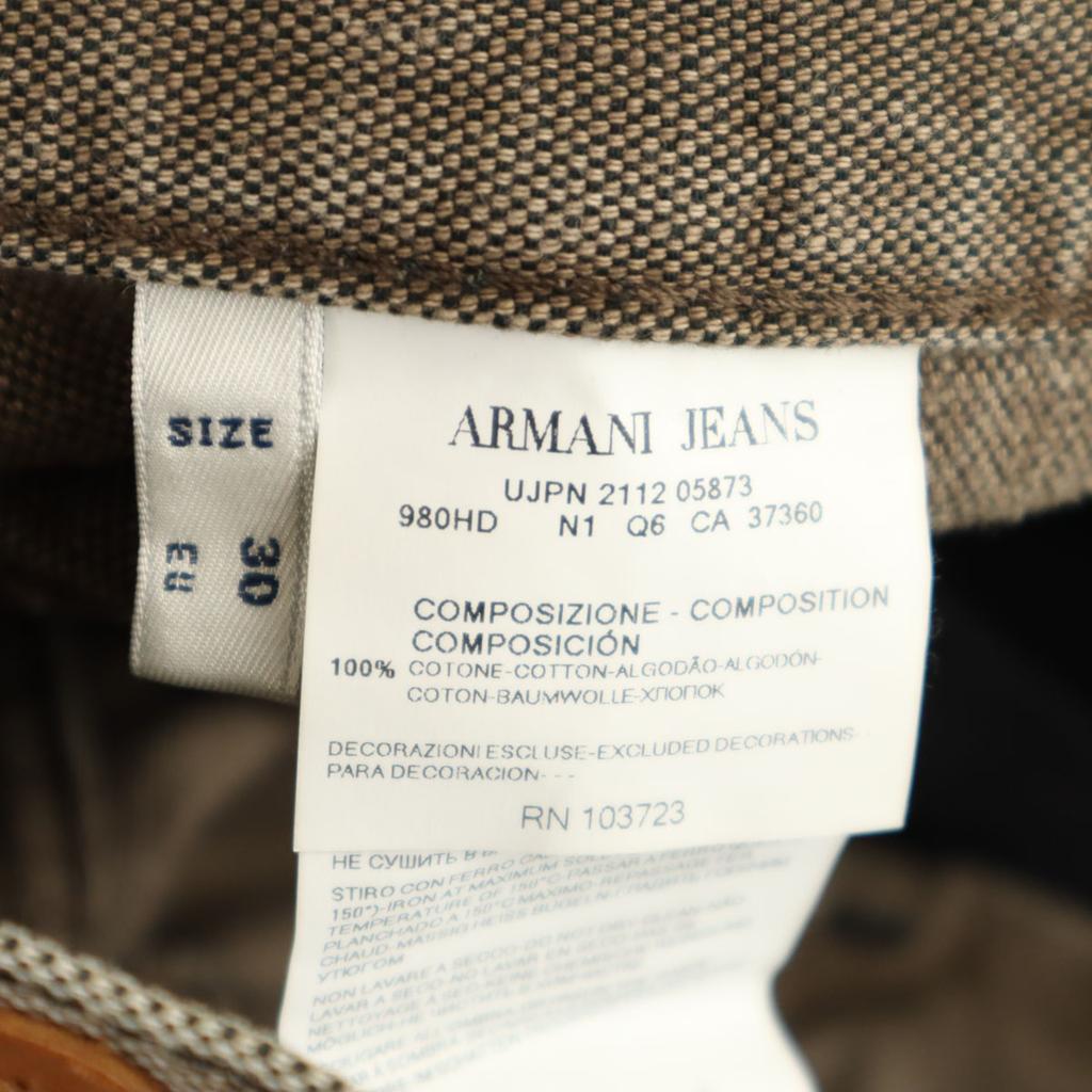 Armani Jeans Vintage işlem Düz pantolon W30 Kahverengi Erkek Kullanılmış