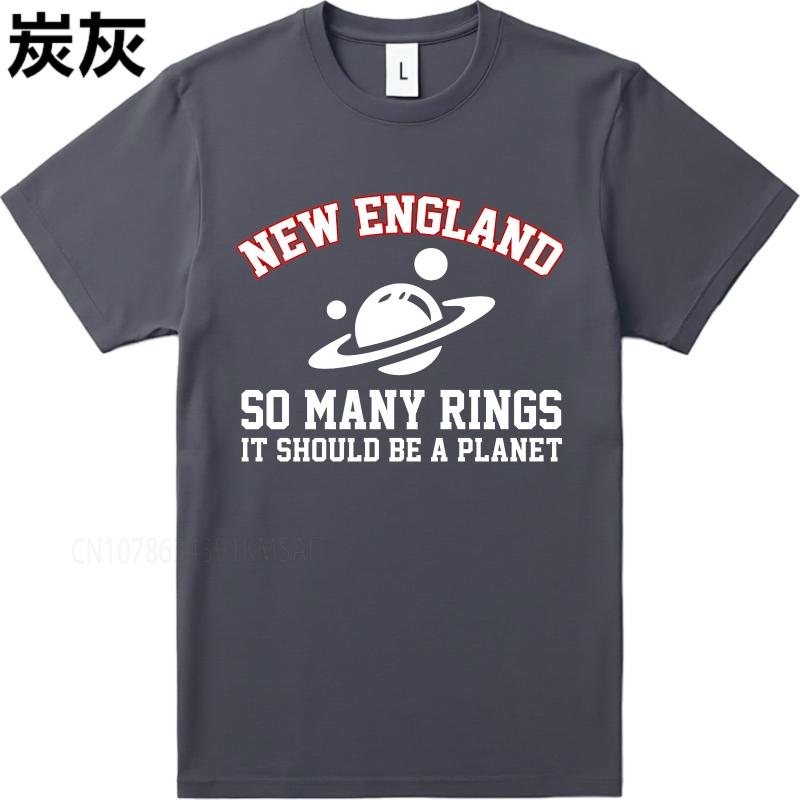 Black summer Boys t shirt New England So Many Rings It Should Be A Planet Short Sleeve Breathable Crew Neck Tshirt