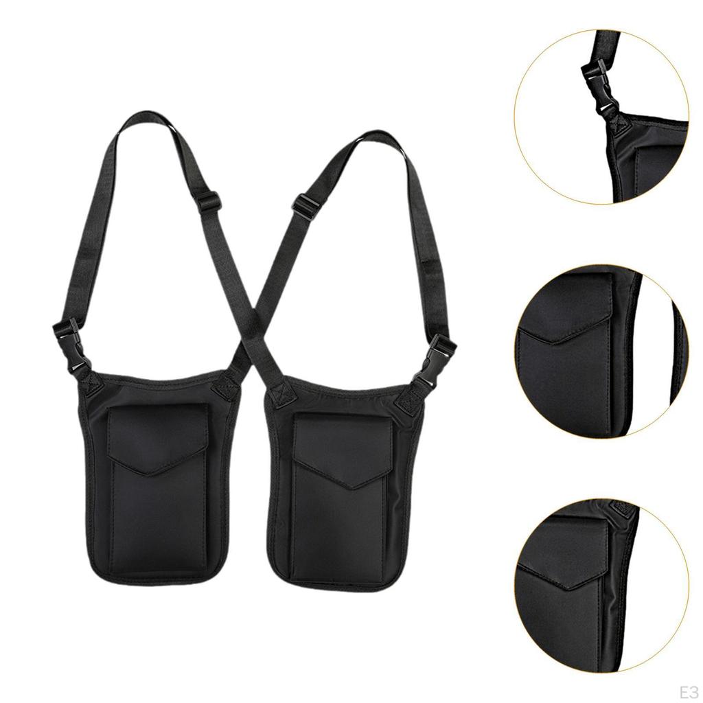 Hiddens Underarm Shoulder Bag Anti Thief Pack Pocket for Outdoor Sports Hiking