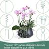 Garden Plant Stakes Potted Plants Stakes With Clips Bendable Stem Climbing Sticks Fixing Clamps For Vegetables Tomato Strawberry