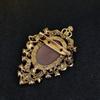 Head Design Crystal Rhinestones Brooches Vintage Style Gothic Brooches  Women's Accessories