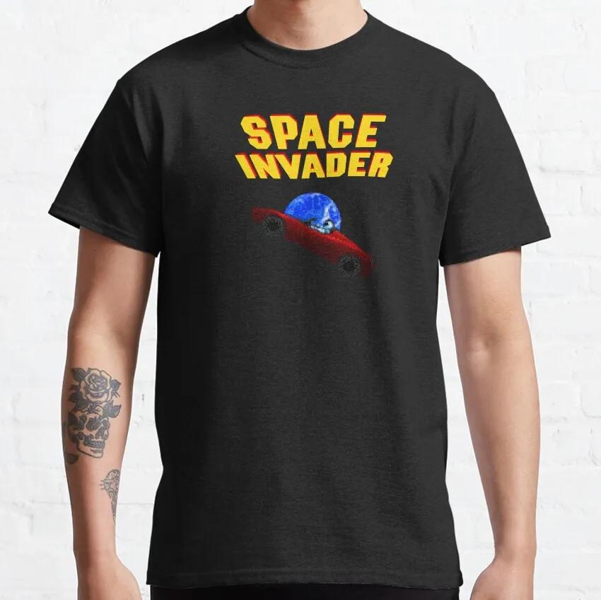 Arcade Space Invaders Video Game Retro Vintage T -Shirt for Arrivals Male Funny Top Tees 100% Cotton Novelty  Plus Size