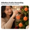 24 Pieces Velvet Texture Spherical Christmas Tree Hanging Ornament Lightweight