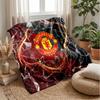 Manchester United Theme Blanket Soft Flannel Blanket Plush Throw Blanket Cozy Sofa Bed Blanket for Home Decor