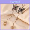 Elegant Butterfly Sweater Necklace For Women With Dazzling Rhinestone Accents And Trendy Long Chain Design