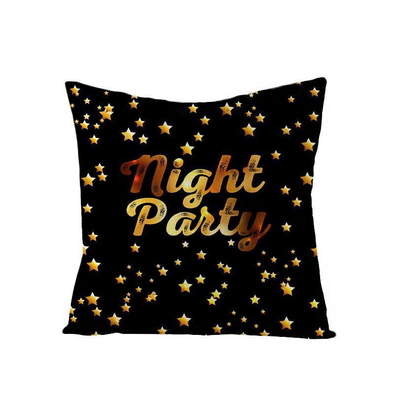 Black Gold Series Throw Pillow Covers With Digital Printing Of Short Plush Fabric Car-Shaped Sofa Cushion For Office Home Decor