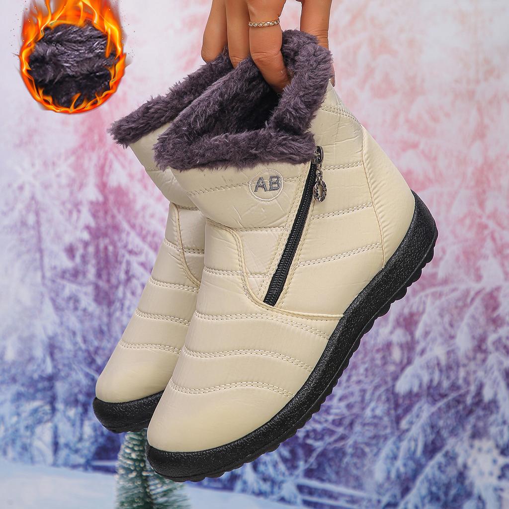 Fashion Winter Women Waterproof Snow Boots Outdoor Comfortable Synthetic Material Fall Season Exclusive Ladies Footwear Ankle Bootie