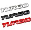 TURBO 3D kovová nálepka Emblém karoserie Obtisky Galvanické pokovování slitina zinku Dekorace odznaku zadních dveří automobilu Autopříslušenství