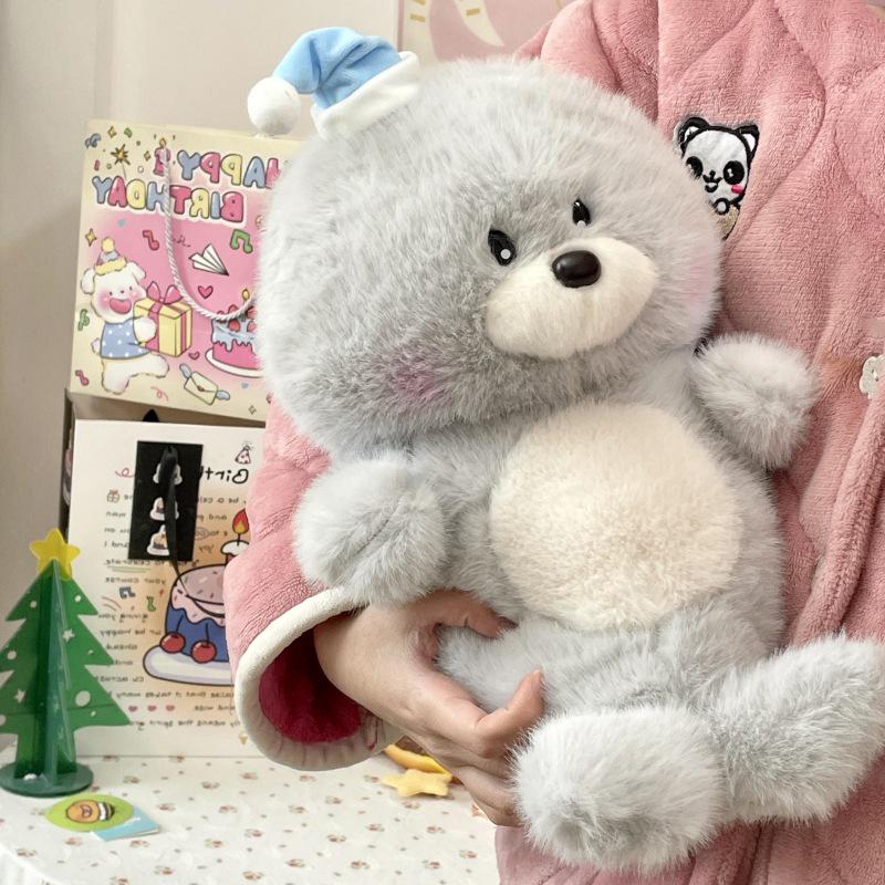 Adorable Sea Lion Plush Backpack - Cartoon Doll Sleeping Pillow for Kids and Girls