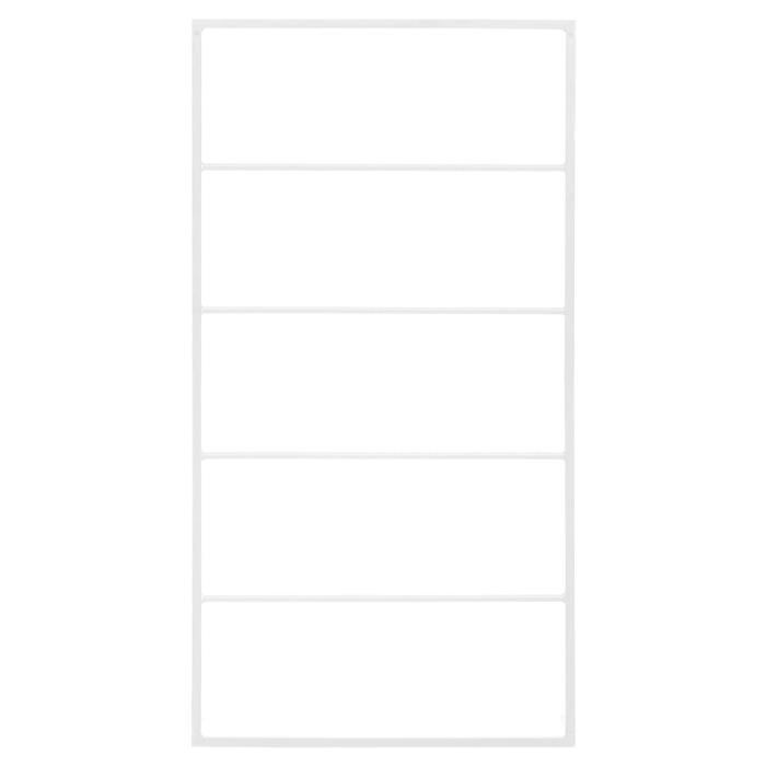 VidaXL Porte-serviette Blanc 60x10x116 cm Acier