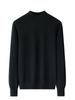 Women's Autumn/Winter Half-High Collar Cashmere Sweater - Solid Color, Short Pullover Base Layer.
