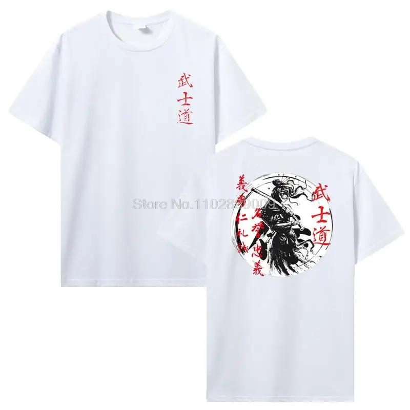 Japan Samurai Spirit T Shirts EU Size 100% Cotton Tops Bushido Male Gifts Tee Streetwear Clothing T Shirts For