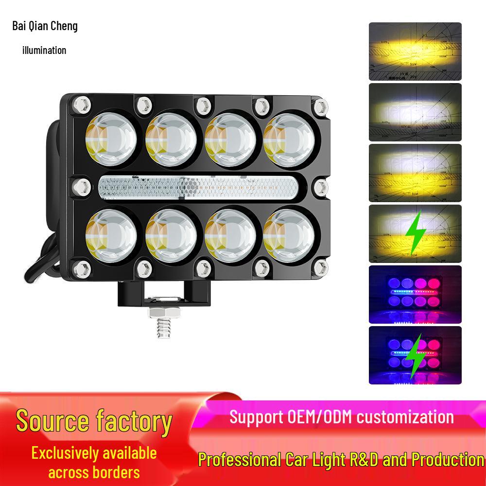 Motorcycle LED Headlight & Off-road Work/Warning Light for Electric Vehicles