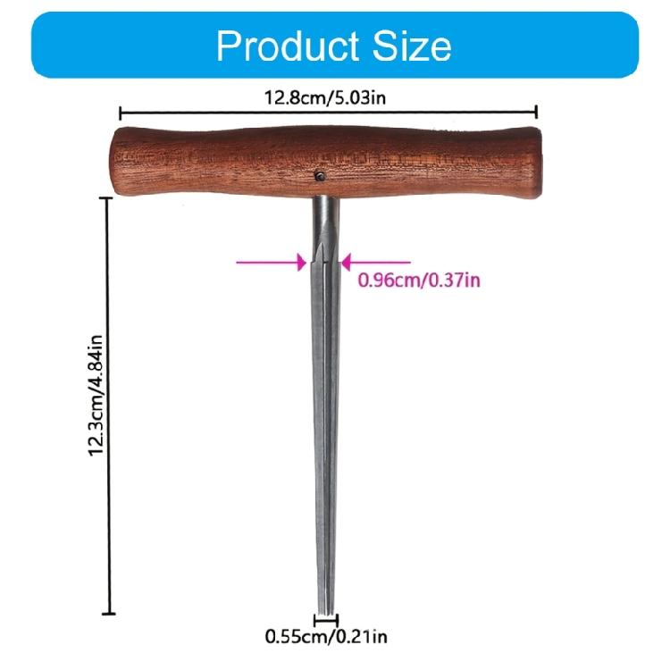 Professional Violin Peg Hole Tapering Tool Wood and Steel Construction Comfort Handle for Instrument Repair Specialists