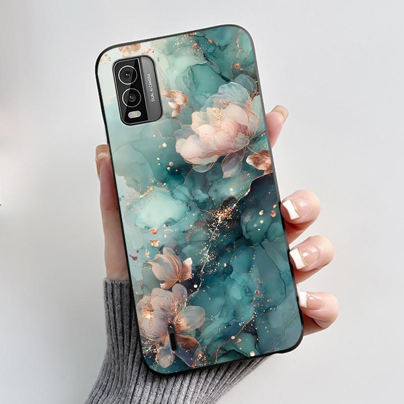 Phone Case for Nokia C210 C110 C300 Cases Luxury Dragon Cute Cool Boys Girls Black Soft TPU Protective Cover Shockproof Fundas