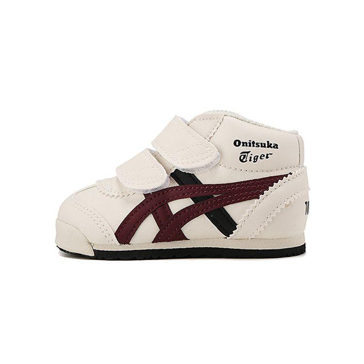 Onitsuka Tiger Mexico Mid Runner Velcro Casual Non-Slip Shock Absorbing Wear-Resistant Breathable Lightweight High-Top Walking Shoes 1184A001-250