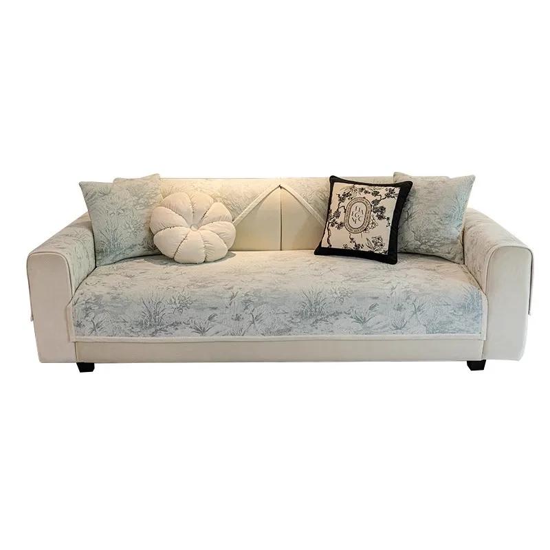 Opěrka zad Ručník na pohovku Protiskluzový Odolný proti opotřebení Žinylkový potah na pohovku Univerzální Celoroční Vzory malované inkoustem Polštář na pohovku