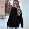 Women Loose Knitted Sweater Long Sleeve Solid Color O Neck Tops Autumn Winter Fashion