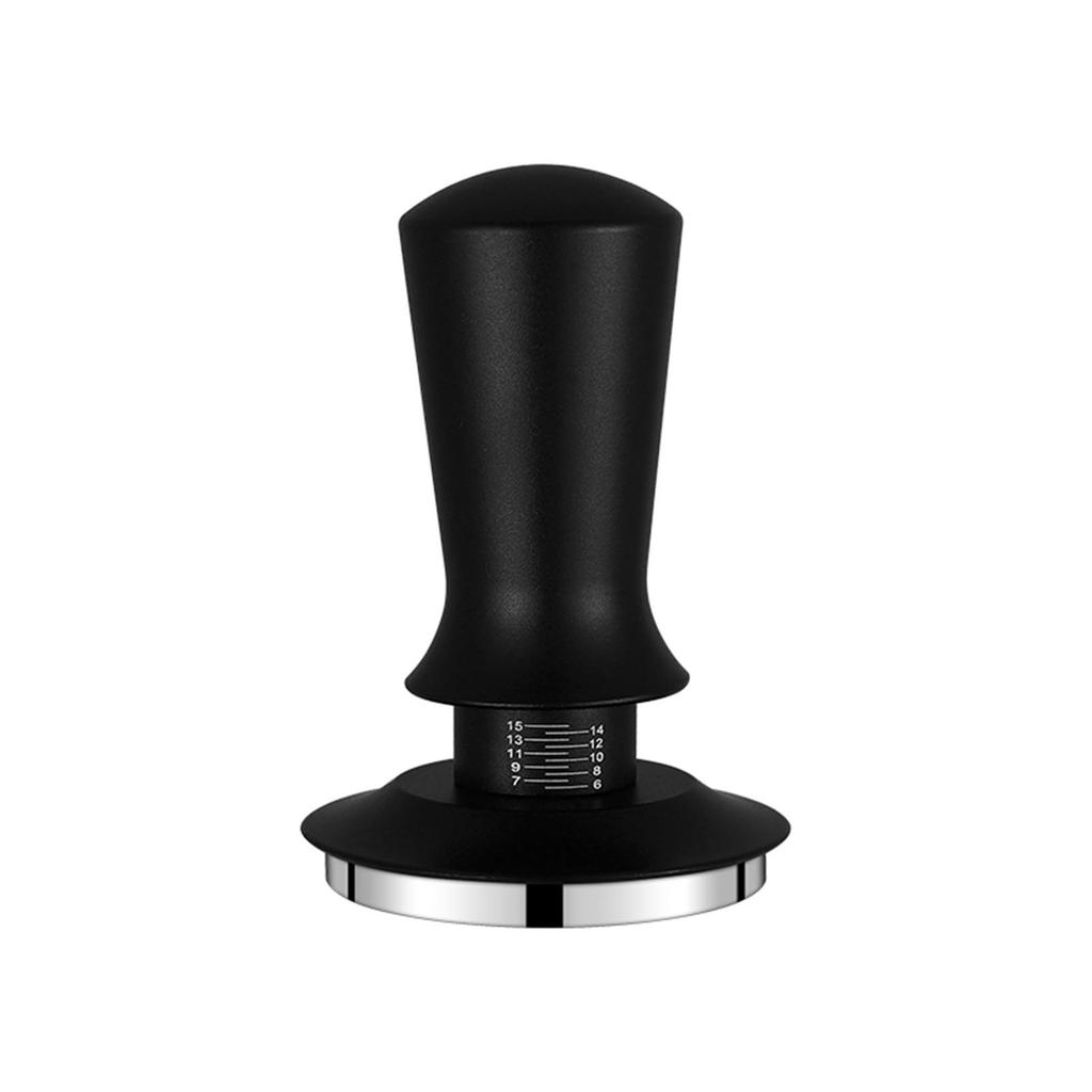 Coffee Tamper 30lbs Constant Pressure Reset Spring Self Adjustable Depth with Sound Feedback Espresso Tamper  with 304
