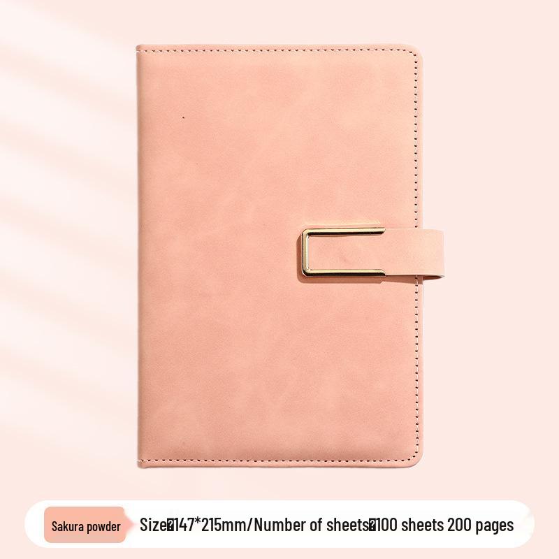 A5 Business Office Snap Button Notebook with Custom LOGO for Meetings