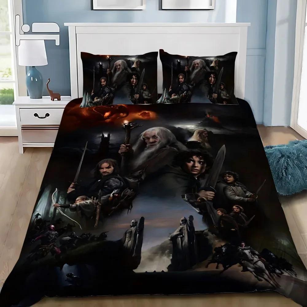 Comforter Exquisite 3D The Lord Of The Rings Wallpaper Hobbit Home Decor Printing Bedding Set Comforter Bed Kids Girls Boys Gift