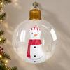 Transparent Inflatable Christmas Ornament Lightweight Spherical with Inner