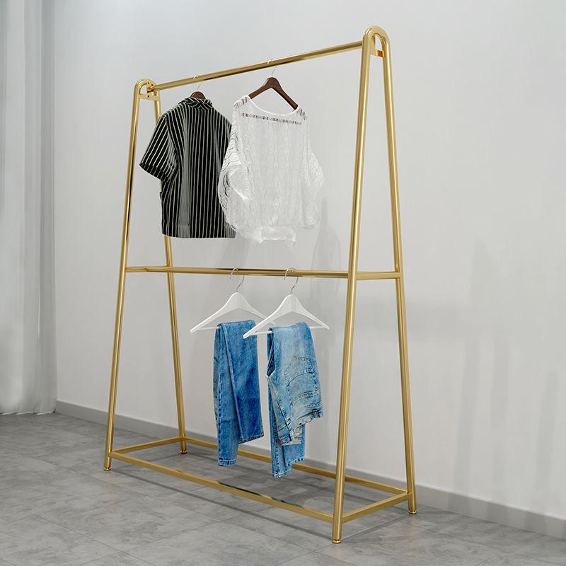 Double-Layer Floor Display Rack for Wedding Dresses
