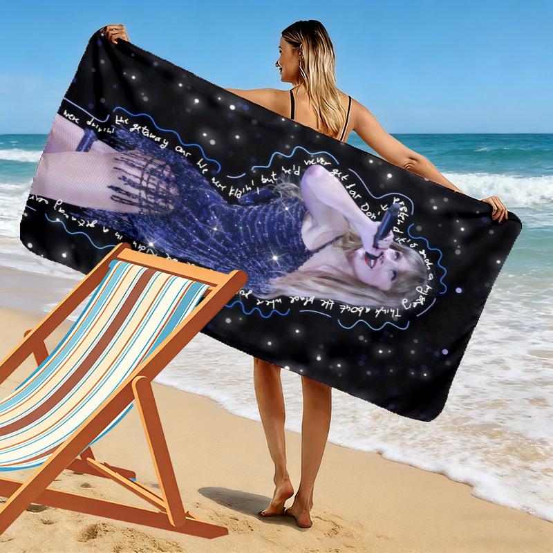 Taylor Swift Towel, Large Soft Quick Dry Towel for Beach Camping Swimming