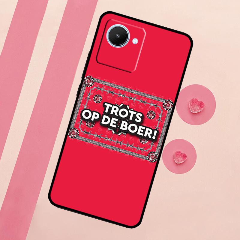 No Farmers No Food Trots Op De Boer Case For Realme 11 Pro Plus 10 9 GT Neo 5 3 3T C11 C15 C25s C21Y C30 C31 C33 C35 C53 C55