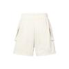 Nike High Waist Drawstring Shorts With Logo Pocket Women Bottoms Beige DM6248-104
