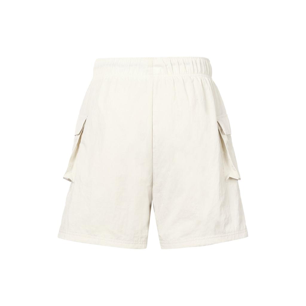 Nike High Waist Drawstring Shorts With Logo Pocket Women Bottoms Beige DM6248-104