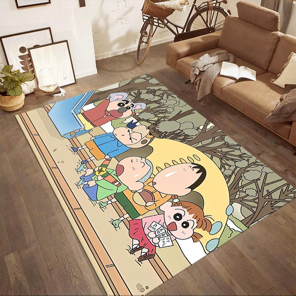 Las alfombras de Aventura Cuadrada de Crayon Shin-chan son una excelente opción para salas de estar, dormitorios, decoración del hogar y como regalos.