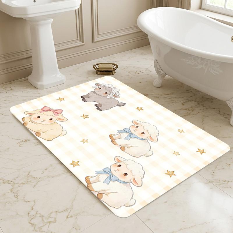 Sheep Friends Living Room Nonslip Area Rug Soft Carpet For Bedroom Game Playroom Sofa Office Home Decor Doormat Christmas Gift C92930