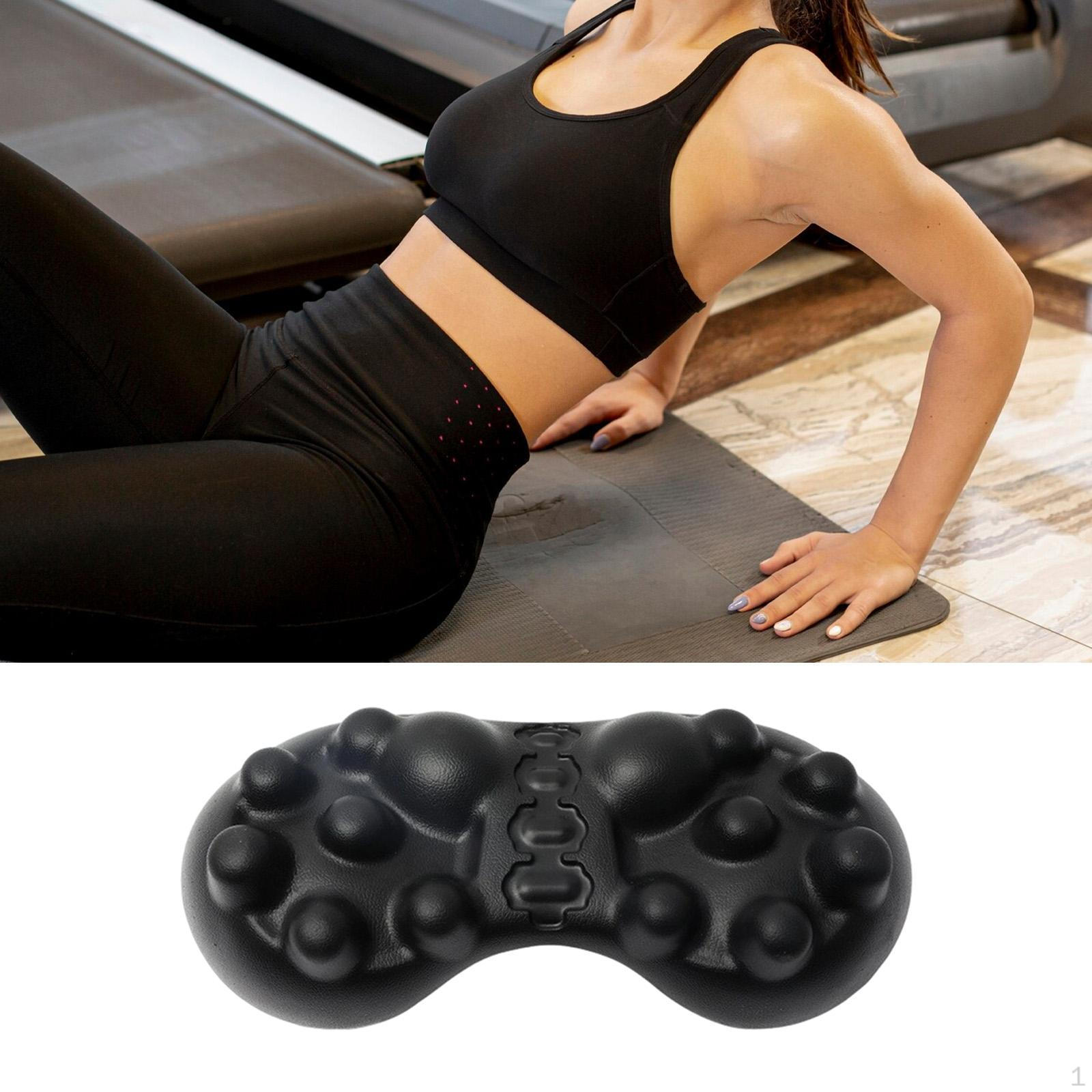 

Waist Hip Massage Deep Tissue Tool Portable Muscle Stretcher Pillow for Women Men Workout чёрный