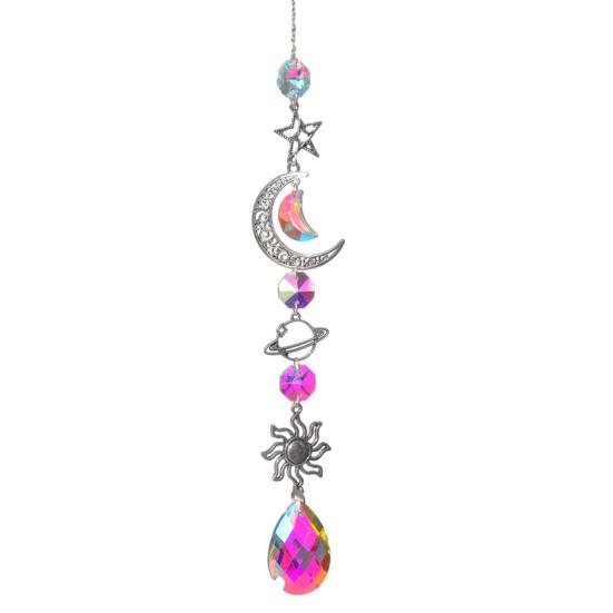 Colorful Crystal Suncatcher Hanging Sun Catcher for Windows Healing Crystal Decor for Home