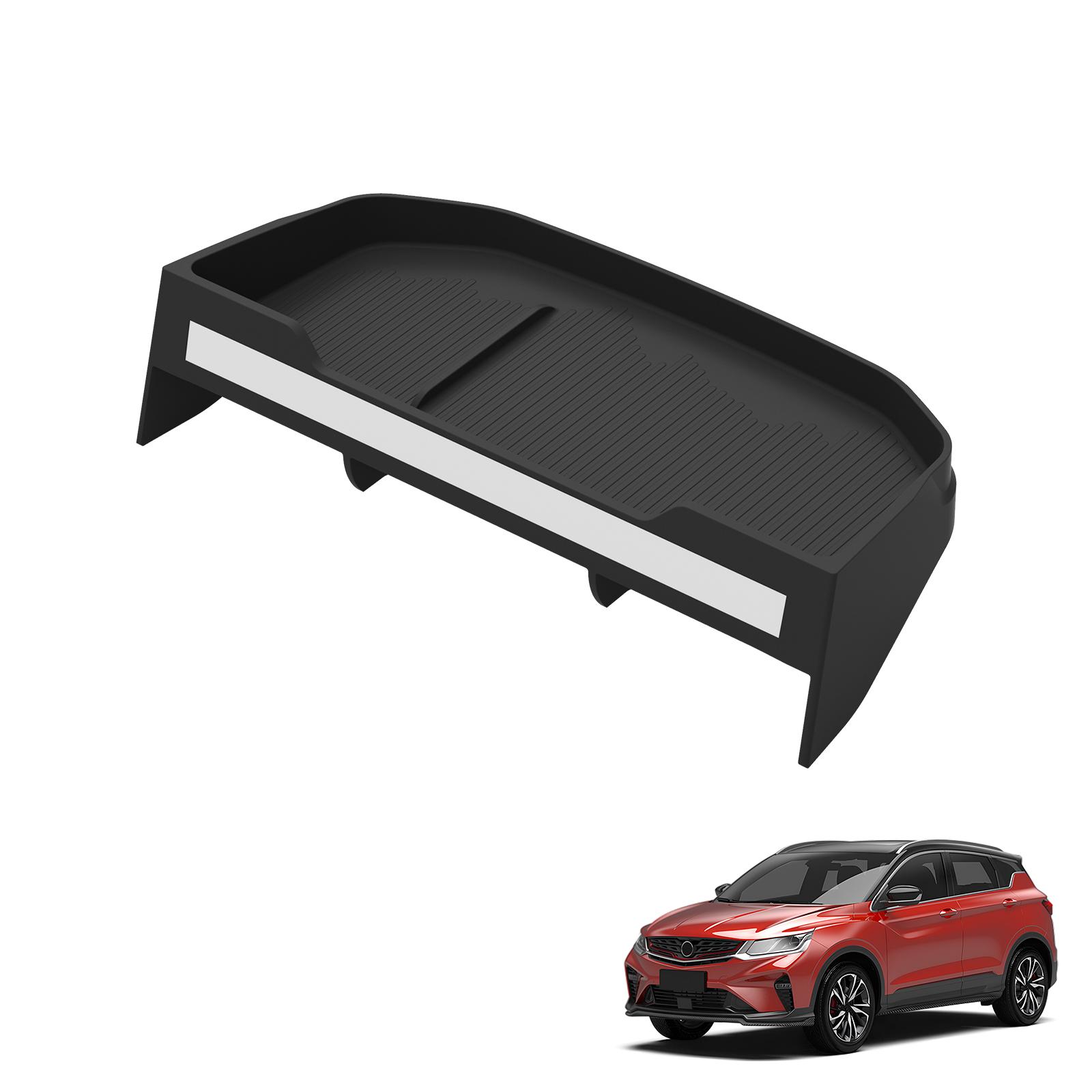 

для Geely Coolray Proton X50 2026 Экран приборной панели За корпусом вещевого ящика Задний органайзер-лоток Аксессуары для интерьера автомобиля Черный