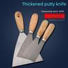 Wooden and Plastic Handle Multi-Purpose Scraper: Putty, Caulking, Plastering, Triangular, and Wall Scraper Knife