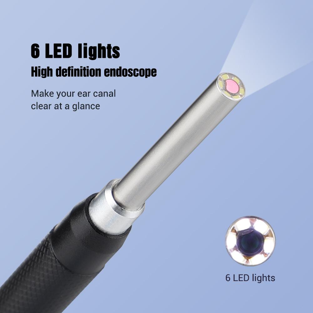 3.5mm Smart Ear Cleaner Endoscope Spoon Visual Ear Stick Camera Ear Picker Cleaning Wifi Mouth Nose Otoscope Earwax Removal Tool