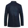 Men's Spring and Fall Denim Cotton Long-sleeved Denim Jacket Casual Plus Size Suit Jacket