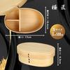 Gokusho Magewappa Lunch Small Made in Natural Single Tier Box, (500ml), Japan, Cedar, Round,