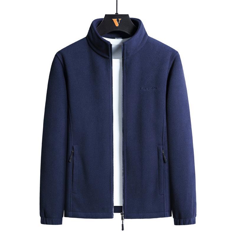 Men's Plus Size Lamb Fleece Jacket - Warm, Loose Fit for Autumn and Winter