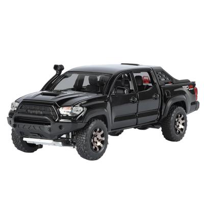 1/32 Toyota Tacoma Pickup Alloy Car Model Diecast & Toy Metal Off-Road Vehicles Car Model Sound and Light Collection Childrens Toy Gift