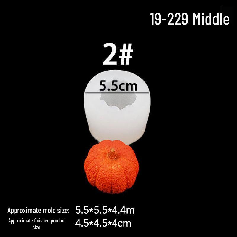 Halloween Pumpkin & Maple Leaf Silicone Mold for Cake, DIY Baking, Aromatherapy, Plaster, and Candle Crafting