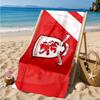 Football Club Emblem Printed Microfiber Beach Towel, Soft And Absorbent, Quick-Dry, Ideal for Summer Travel, Beach Essential, Swimming Pool