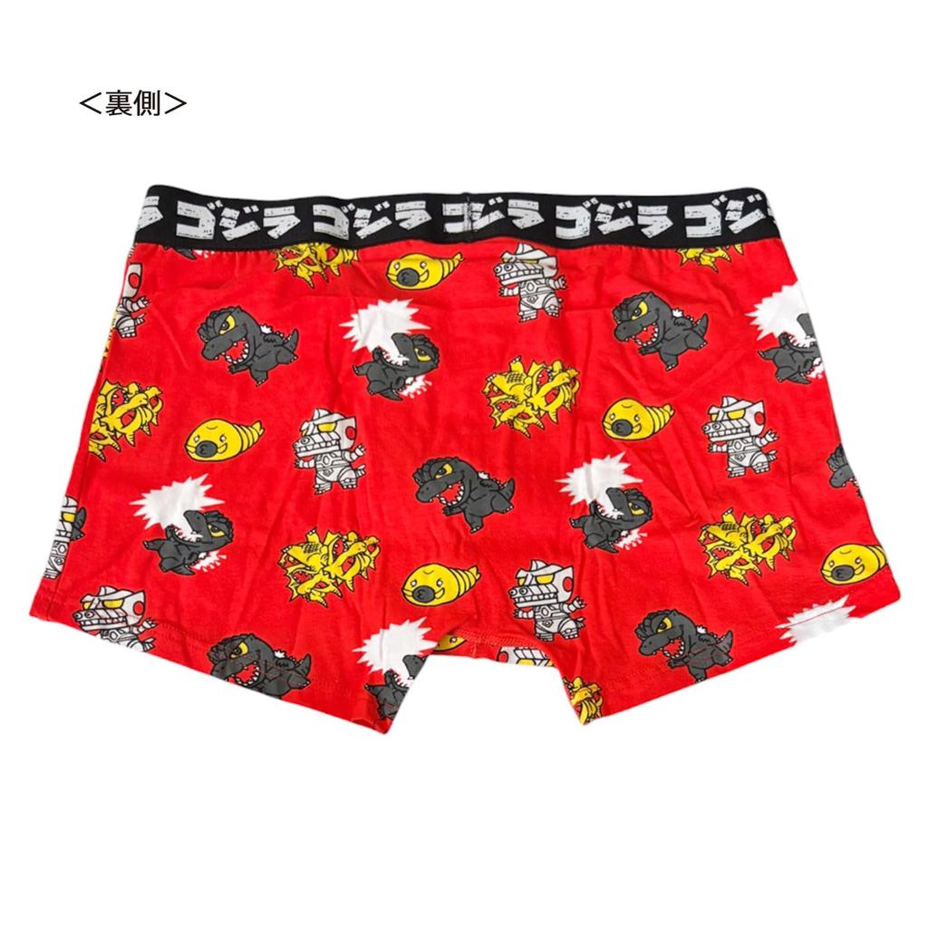 Small Planet Godzilla Boxer Deformed Size L Briefs, Design, Red,