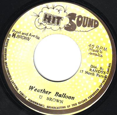 7-Zoll-Schallplatte U BROWN CRUCIAL BUNNY WE THE PE Wetterballon Gasballon KEIN Treffgeräusch 1978 Jamaika Reggae Ska Dub Gebraucht
