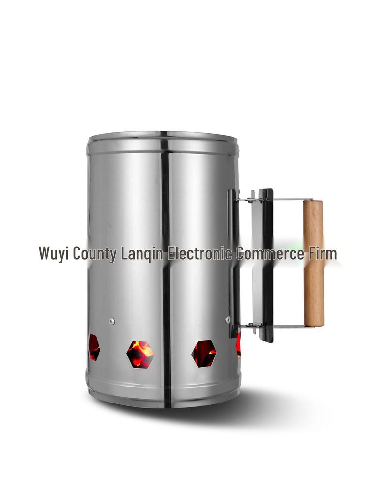 Stainless Steel Bonfire Charcoal Starter Bucket for Outdoor Grilling