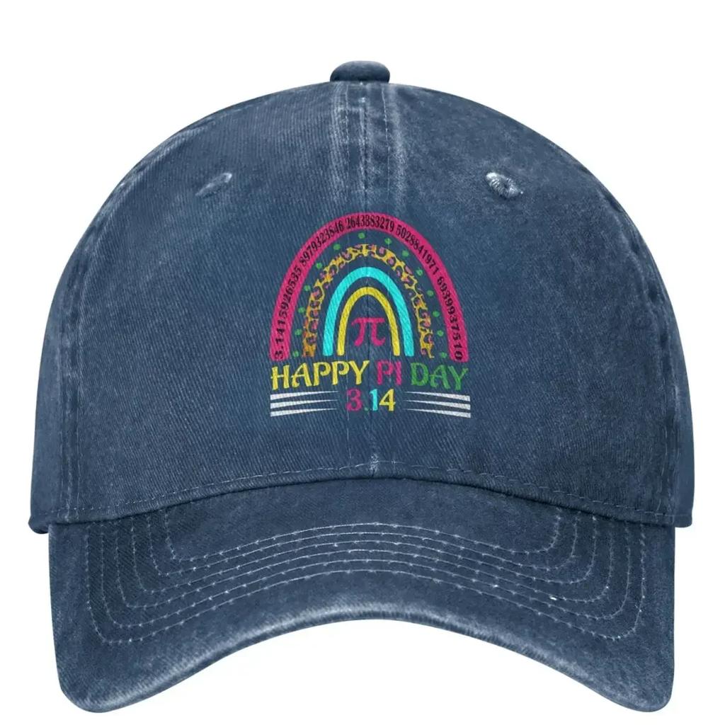 Happy Pi Day 314 Casual Baseball Cap Summer Rainbow Mathematic Trucker Hat Running Hip Hop Hats Unisex Women Funny Baseball Caps