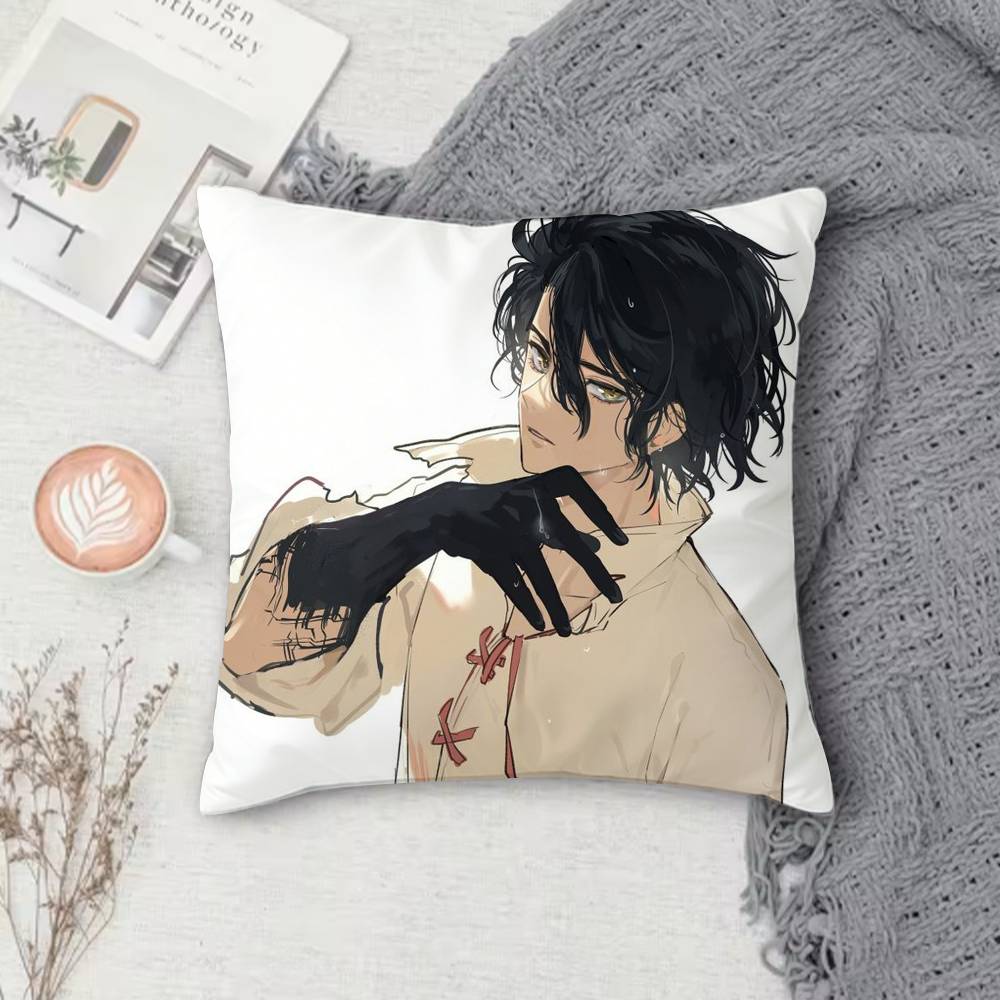 D-Dr. Stone Double-Sided Printed Square Pillow Cover Decorative Cushion Cover For Sofa Bedroom Bedside
