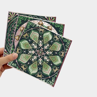 24 Adesivi Murali Mandala Vintage, Piastrelle Adesive Impermeabili Autoadesive per Cucina, Decorazione Bagno Murale d'Arte Marocchina